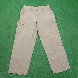 THE NORTH FACE AF SERIES TAN DUCK CANVAS CARGO PANTS MENS SIZE 34 SHORT
